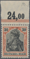 Deutsches Reich - Germania: 1905, 30 Pfg Friedensdruck Dunkelrötlichorange/schwa - Nuevos