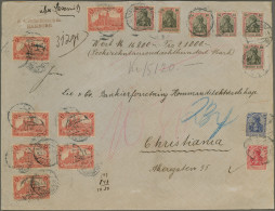 Deutsches Reich - Germania: 1914, Germania Friedensdruck, 10.30 Mark-Frankatur A - Cartas & Documentos