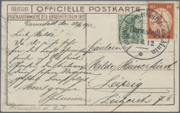 Deutsches Reich - Germania: 1912, Flugpost Rhein/Main,10 Pf. Mit Aufdruck E.EL.P - Other & Unclassified