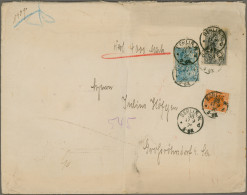 Deutsches Reich - Germania: 1920, Germania Kriegsdruck, 2 Mark (kl. Mgl.) Und 3 - Lettres & Documents