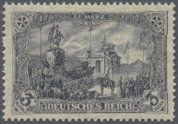 Deutsches Reich - Germania: 1918, Denkmalenthüllung 3 Mark Kriegsdruck Schwarzvi - Unused Stamps