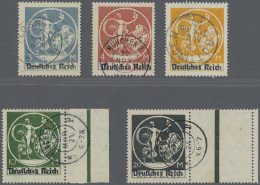 Deutsches Reich - Inflation: 1920, 3 M - 20 M Abschiedsserie Mit Aufdruckfehler - Used Stamps