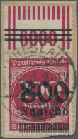 Deutsches Reich - Inflation: 1923, 800 Tsd. Auf 200 M. Lilarot, Lokal-Aufdruck D - Otros & Sin Clasificación