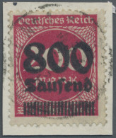 Deutsches Reich - Inflation: 1923, 800 Tausend Auf 200 M. Lilarot - Postfälschun - Otros & Sin Clasificación