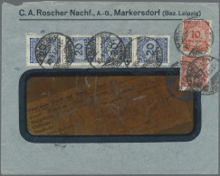 Deutsches Reich - Inflation: 1923, 20 Mio. Mark Ultramarin Durchstochen Im Senkr - Briefe U. Dokumente