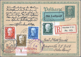 Deutsches Reich - Weimar: 1927, Sonderpostkarte 8 Pf Hindenburg Mit ZuF Der Vier - Autres & Non Classés