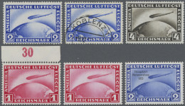 Deutsches Reich - Weimar: 1928 -1933, Zeppelinmarken 2 RM, 4 RM Und 1 RM, Tadell - Usati