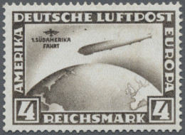 Deutsches Reich - Weimar: 1930, 4 M Südamerikafahrt Mit Stehendem WZ, Gut Gezähn - Nuevos