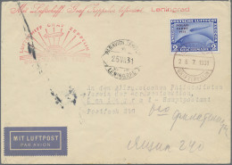 Deutsches Reich - Weimar: 1931, Polarfahrt, 2 RM Auf Zeppelinbrief, Bordpost, Bi - Briefe U. Dokumente