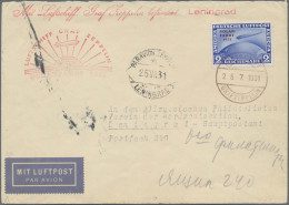Deutsches Reich - Weimar: 1931, Polarfahrt, 2 RM Auf Zeppelinbrief, Bordpost, Bi - Covers & Documents