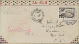 Deutsches Reich - Weimar: 1931, Polarfahrt, 4 RM Auf Zeppelinbrief, Bordpost, Bi - Cartas & Documentos