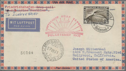 Deutsches Reich - Weimar: 1931, Polarfahrt, 4 RM Auf Zeppelinbrief, Auflieferung - Storia Postale