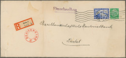 Deutsches Reich - 3. Reich: 1935, 2 RM Zeppelin Zusammen Mit 15 Pfg. Hindenburg, - Storia Postale