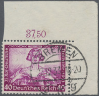 Deutsches Reich - 3. Reich: 1933, 40+35 Pf Wagner, Der Höchstwert Als Bogenecke - Usados