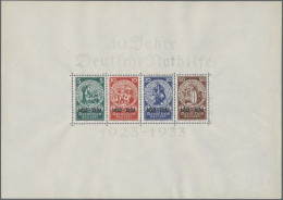 Deutsches Reich - 3. Reich: 1933, Blockausgabe "10 Jahre Deutsche Nothilfe" , Un - Unused Stamps