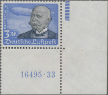 Deutsches Reich - 3. Reich: 1934, Flugpost, Der Höchstwert Zu 3 M Als Postfrisch - Unused Stamps