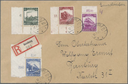 Deutsches Reich - 3. Reich: Eisenbahn 1935, 4 Werte Komplett Aus Der Bogenecke/v - Storia Postale