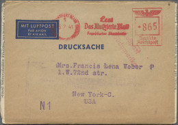 Deutsches Reich - 3. Reich: 1941, Zwei Luftpostdrucksachen-Streifbänder "Das Ill - Covers & Documents