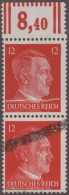 Deutsches Reich - 3. Reich: 1942, 12 Pfg Hitler Buchdruck, Senkrechtes Doppelstü - Unused Stamps