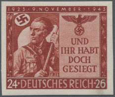 Deutsches Reich - 3. Reich: 1943, 24+26 Pfg. Hitlerputsch Ungezähnt, Postfrisch, - Nuevos