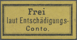 Deutsches Reich - Dienstmarken: 1874, Gebührenfreiheitsmarke Für Dienstbriefe De - Oficial