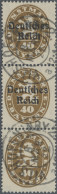 Deutsches Reich - Dienstmarken: 1920, 40 Pf Bayern Abschied", Senkrechter Dreier - Oficial
