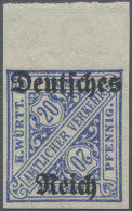 Deutsches Reich - Dienstmarken: 1920, 20 Pf Aufdruck "Deutsches Reich" Mit WZ Y, - Servizio