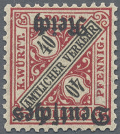 Deutsches Reich - Dienstmarken: 1920, 40 Pfg. Schwärzlichrosarot/schwarz Mit KOP - Oficial