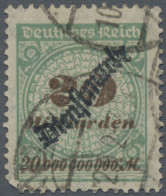 Deutsches Reich - Dienstmarken: 1923, 20 Mrd M Rosettenmuster Mit Aufdruck, Gest - Oficial