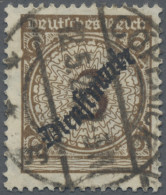 Deutsches Reich - Dienstmarken: 1923, 3 Pf Korbdeckel Mit Rußigem Aufdruck Und B - Officials