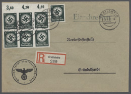 Deutsches Reich - Dienstmarken: 1941, Einschreibbrief Der Staatsforstverwaltung - Oficial