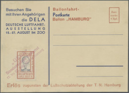 Deutsches Reich - Halbamtliche Flugmarken: 1933, Ballonfahrt Der Technischen Not - Poste Aérienne & Zeppelin