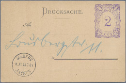 Deutsches Reich - Privatpost (Stadtpost): AACHEN, 1895, 2 Pf. Ziffer Im Doppelov - Correos Privados & Locales