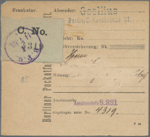 Deutsches Reich - Privatpost (Stadtpost): BERLIN: 1894 Spezialmarken Für Großauf - Correos Privados & Locales