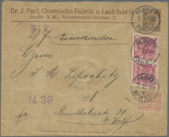 Deutsches Reich - Privatpost (Stadtpost): BERLIN: Ganzsache 2 Pf Großes Format, - Private & Local Mails