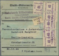 Deutsches Reich - Privatpost (Stadtpost): 1944, BERLIN/Stadt-Güter-Verkehr, 2x 3 - Posta Privata & Locale