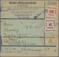 Deutsches Reich - Privatpost (Stadtpost): BERLIN: 1944 Stadt-Güter-Verkehr 40 Pf - Correos Privados & Locales