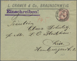 Deutsches Reich - Privatpost (Stadtpost): 1895, BRAUNSCHWEIG/Hammonia, 10 Pf. Ro - Postes Privées & Locales
