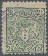 Deutsches Reich - Privatpost (Stadtpost): 1910 (ca.) "Danziger Verkehrsbureau": - Correos Privados & Locales