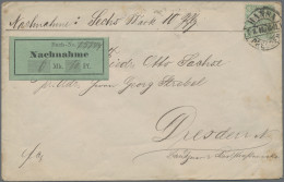 Deutsches Reich - Privatpost (Stadtpost): 1889, DRESDEN/Hansa, 10 Pf. Brühlsche - Private & Local Mails