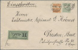 Deutsches Reich - Privatpost (Stadtpost): 1889, DRESDEN/Hansa, 10 Pf. Brühlsche - Private & Local Mails