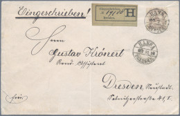 Deutsches Reich - Privatpost (Stadtpost): 1890, DRESDEN/Hansa, 13 Pf. Frauenkirc - Postes Privées & Locales
