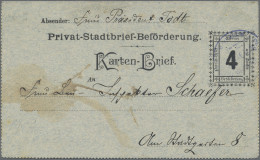 Deutsches Reich - Privatpost (Stadtpost): 1897 "Essen - Privatpost COURIER": Gan - Postes Privées & Locales