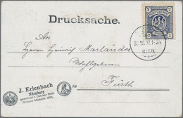 Deutsches Reich - Privatpost (Stadtpost): 1897 "Fürth - Privatpost": Hérionwappe - Correos Privados & Locales