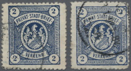 Deutsches Reich - Privatpost (Stadtpost): 1897 "Fürth - Privatpost": Hérionwappe - Privatpost