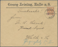 Deutsches Reich - Privatpost (Stadtpost): 1893, HALLE/Courier, Aufdruck Des Neue - Private & Local Mails