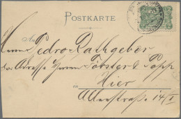 Deutsches Reich - Privatpost (Stadtpost): 1896, WÜRZBURG, 2 Pf. Grün, Feste Mari - Posta Privata & Locale