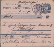 Deutsches Reich - Ganzsachen: 1888, 20 Pf Blau Postanweisung über 6 Mark 90 Pfen - Otros & Sin Clasificación