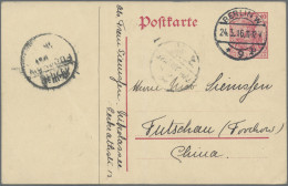 Deutsches Reich - Ganzsachen: 1916, 10 Pf Rot Germania Auslandspostkarte Von Ber - Andere & Zonder Classificatie