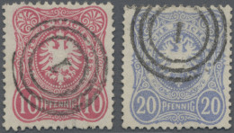 Deutsches Reich - Stempel: 1880, 10 Pf Und 20 Pf, Zwei Einzelwerte Je Sauber, Kl - Frankeermachines (EMA)